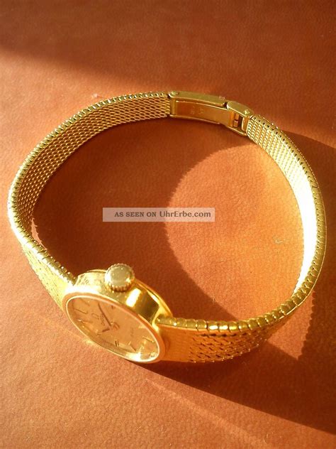 Omega De Ville K Gold Gelbgold Damenuhr Lady Vintage