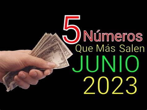 Los 5 Numeros Que Más PROBABILIDAD tienen de Salin y Repiten en JUNIO