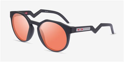 Oakley Hstn Round Matte Carbon Frame Sunglasses For Women Eyebuydirect