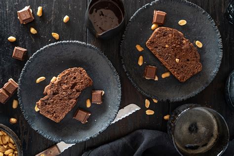 Erdnussbutter Schokoladenkuchen Mit Ger Steten Erdn Ssen