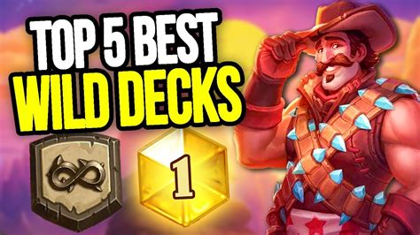 Top Best Wild Decks To Get Legend Hearthstone Meta Youtube