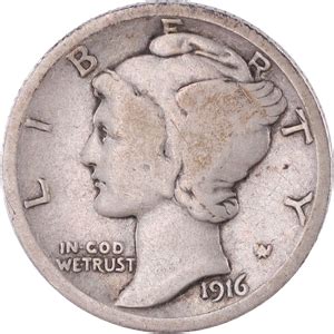 1916-D Mercury Silver Dime | Littleton Coin Company