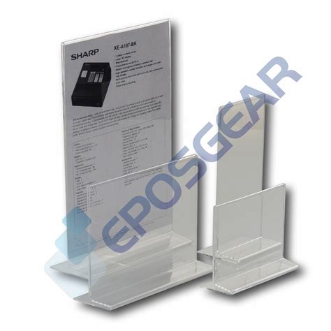 Acrylic Menu Holders Plastic Poster Leaflet Sign Display Stand A Dl A