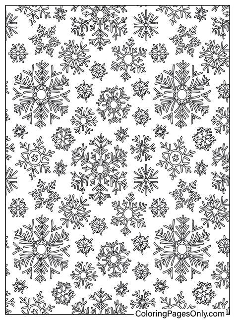 75 Snowflake Coloring Pages - ColoringPagesOnly.com