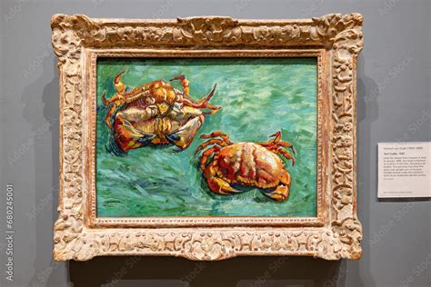 London UK May 2023 Two Crabs Painting By Vincent Van Gogh It Is A