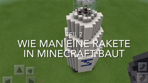 Wie Man In Minecraft Eine Rakete Baut Teil Youtube