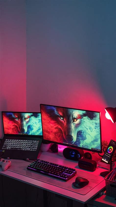 New Desk Setup 2022 Laptop Gaming Setup Gaming Room Setup Room Setup