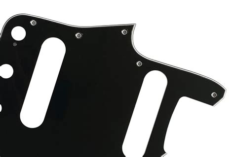 Fender Japan Reissued Jaguar Guitar Pickguard Scratch Plate 3 Ply Black