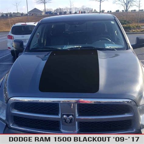 Dodge Ram truck hemi blackout hood decal Bumper Stickers Stickers ...