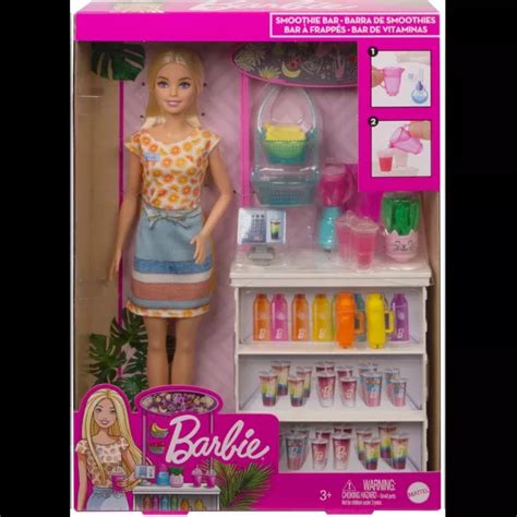 Barbie Smoothie Bar Playset And Doll