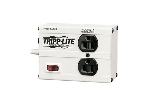 Tripp Lite Isobar Surge Protector Metal 2 Outlet 6ft Cord 1410 Joules Isobar2 6 Power Strips