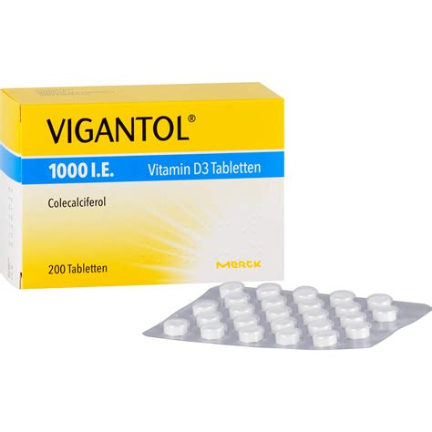 VIGANTOL 1000 I.E. Vitamin D3 Tabletten, 200 St. Tabletten 13155690 ...