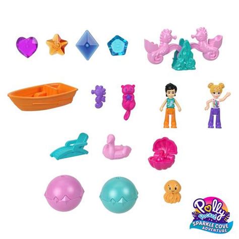 Polly Pocket Sparkle Cove Adventure Island Treasure Chest Playset ...