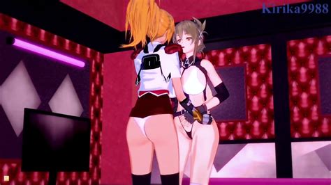 Chitose Kisaragi And Excellen Browning Intense Lesbian Play And Intense Futanari Sex Super