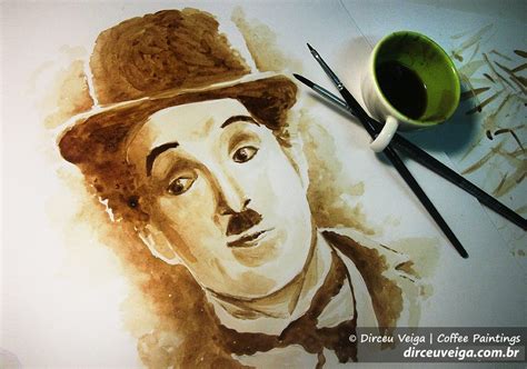 Coffee Art Pinturas feitas Café por Dirceu Veiga