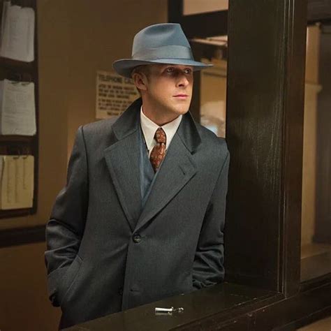 Client Ryan Gosling Wearing His Custom Optimo Fedora In Gangster Squad