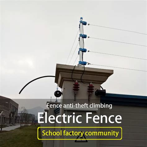 High Voltage Pulse Electric Fence System Complete Set Of Pulse Fence Main Engine Wall Anti Theft