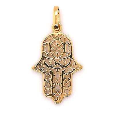 Pendentif Main De Fatma Or Jaune 9 Carats BRILLAXIS MATY