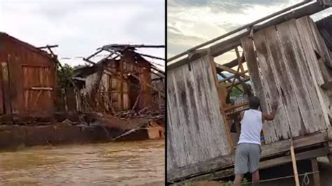 La creciente súbita del río Murrí dejó a diez familias sin casa