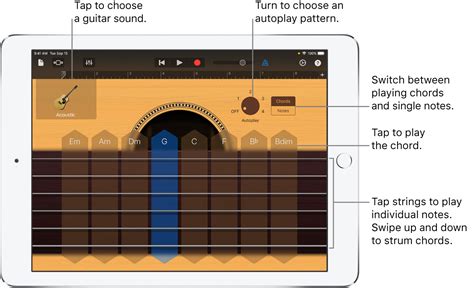 Play the Guitar in GarageBand for iPad - Apple Support