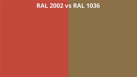 Ral 2002 Vs 1036 Ral Colour Chart Uk