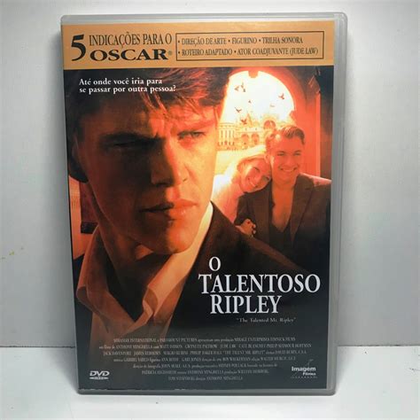 O Talentoso Ripley Ebup - DVD: O Talentoso Ripley - Matt Damon / Jude Law (Original) | Shopee Brasil