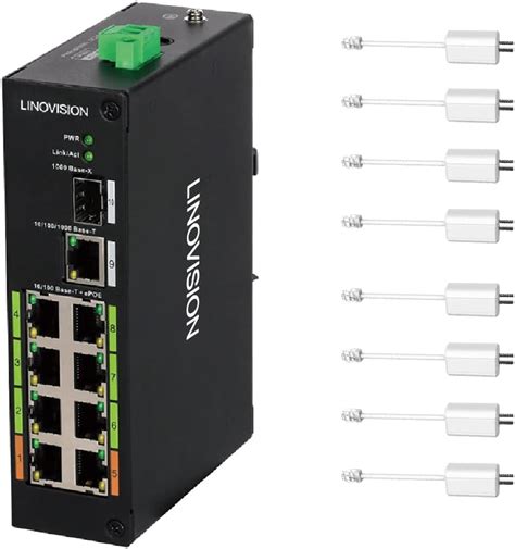 Linovision Industrial Ports Poe Switch Built In Eoc Receiver Ultra