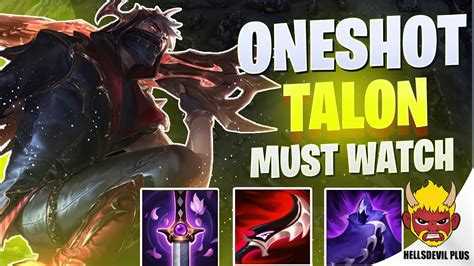 Oneshot Talon Must Watch Wild Rift Hellsdevil Plus Gameplay Youtube