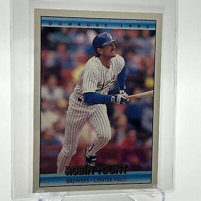 Donruss Robin Yount Baseball Card Mint Free Shipping Ebay