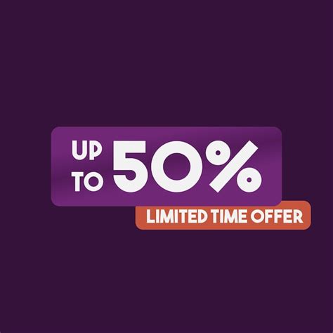 Premium Vector | Get up 50 off banner design