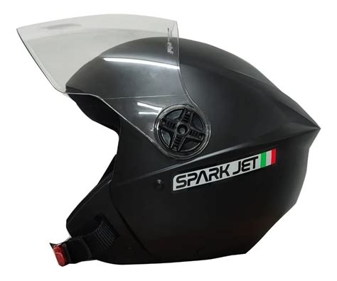 Capacete Ebf Spark Jet Aberto Preto Fosco Lançamento Parcelamento Sem