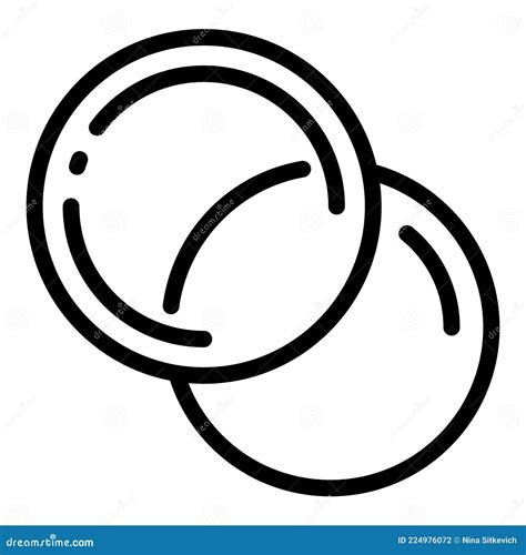 Optical Contact Lens Icon Outline Style Stock Vector Illustration Of