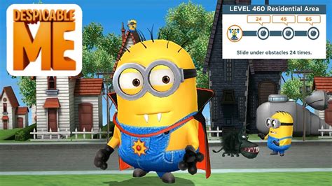 Despicable Me Minion Rush Vampire Minion Slide Under Obstacles 65 Times