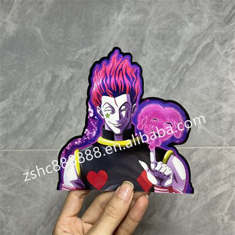 Hunter X Hunter Hisoka Anime Motion Sticker Peeker Sticker Waterproof