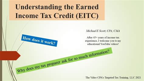 Understanding The Earned Income Tax Credit Eitc Youtube