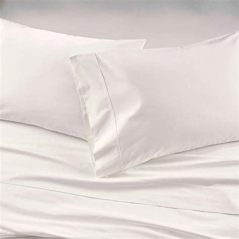 Better Homes And Gardens Cool And Crisp 4 Piece Arctic White Cotton Percale Sheet Set Queen