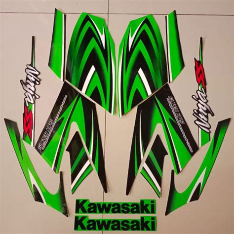 Jual Striping Kawasaki Ninja SS 2011 2012 Hijau List Body Decal Body