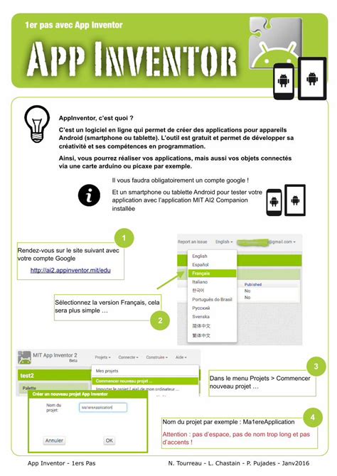 PDF App Inventor Moncoursdetechnomoncoursdetechno Ovh Contents