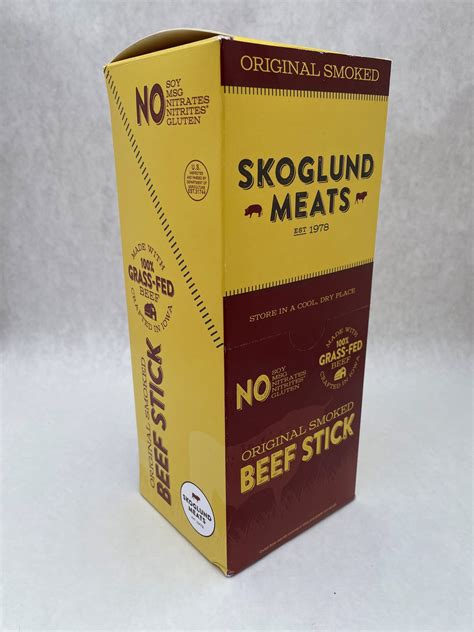 Original Grass-Fed Beef Stick, No Sugar (30 Count) | Skoglund Meats