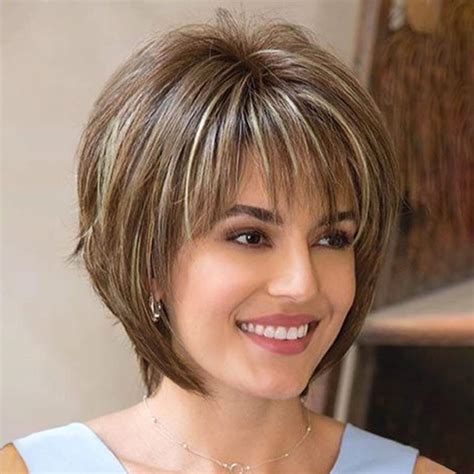 Amazon Creamily Short Brown Wig Mixed Blonde Pixie Cut Wigs With