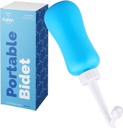 Clean Bum Mobiele Bidet Xl Vaginale Douche Peri Bottle Blauw