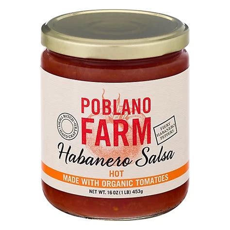 Poblano Farm Salsa Habanero Hot 16 Oz Albertsons