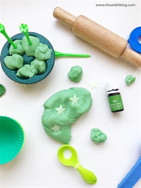 Essential Oil Scented Homemade Playdough Recipe Stress Away The Art Kit