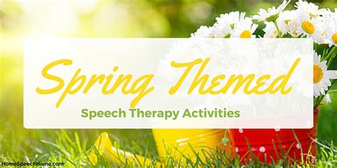 Spring Specials For Speech Therapy Books Image To U