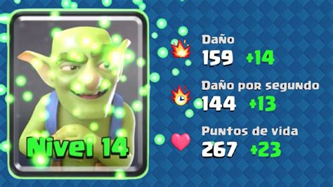 Clash Royale Nivel 14 Duendes Características de los Duendes Tres