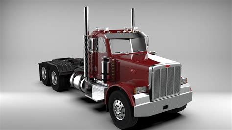 1988 Peterbilt 379 3d Model Cgtrader