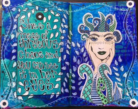 Saylor Vanbergen On The Dyan Reaveley Art Journaling Gateway Fb Group