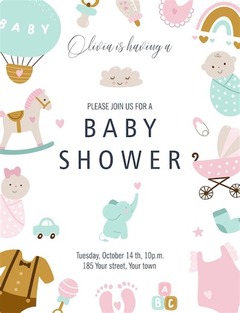 Strona Baby Shower Zdj Cia Darmowe Pobieranie Na Freepik