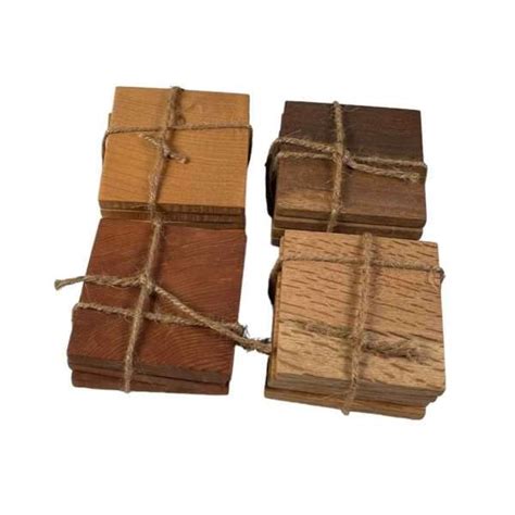 Handcrafted Natural Wood Coasters - Rustic Log Originals