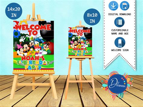 Mickey Mouse Clubhouse Theme Party Decoration Centerpiece INDIVIDUAL